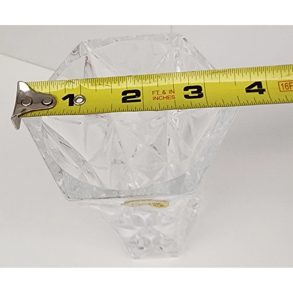 Avon Crystal Bud Vase Clear 24% Lead Crystal France Boxed 5